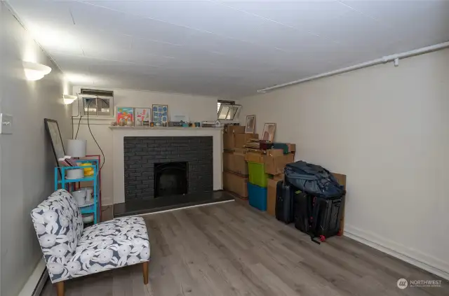 Unit 1 - Has a wood burning fireplace and large entertaining area.