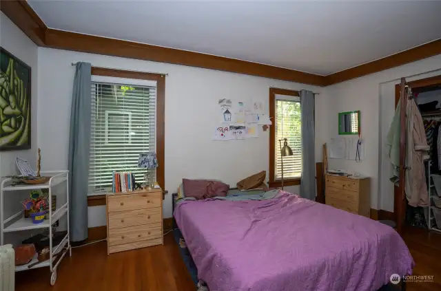 Unit 2 - Spacious primary bedroom.