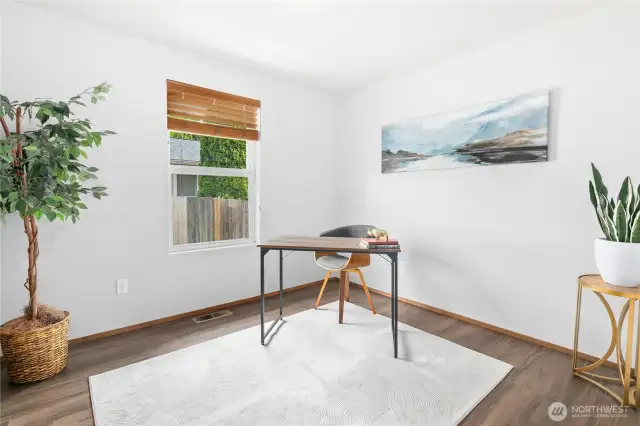 Bedroom 2, set up as an office