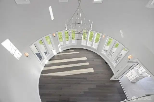 Amazing formal dining room with water views