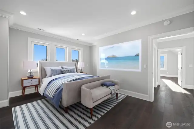 Guest bedroom with a view