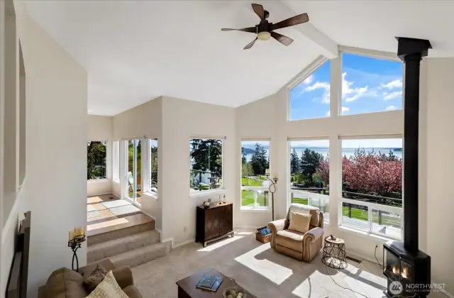 Expansive windows frame the view perfectly.