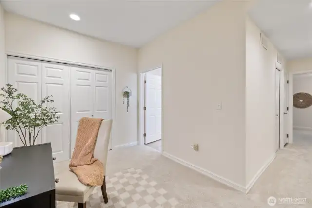 Large closet means loads of storage!