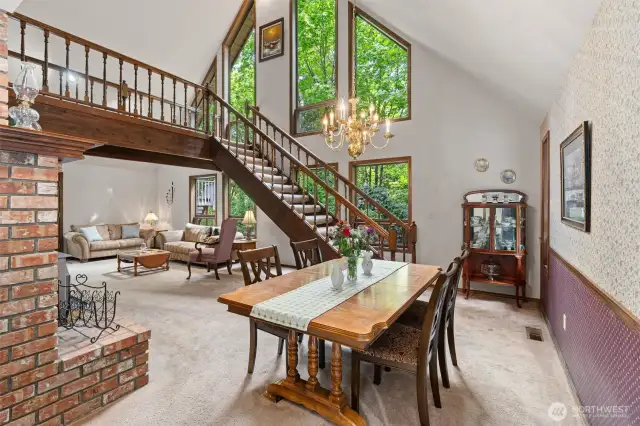 Plenty of natural light and beauty in the formal dining room and living area