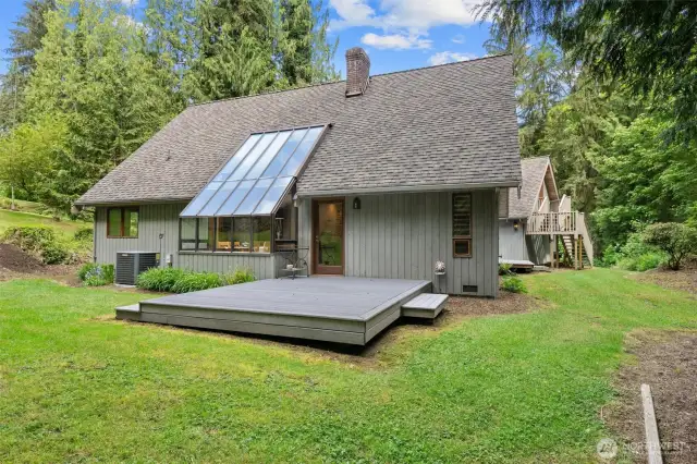 New composite decks, mature fruit trees, and 5 acres of property