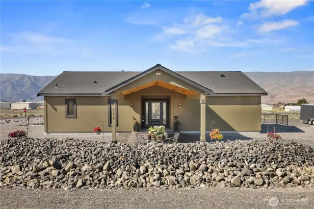 Front of home.