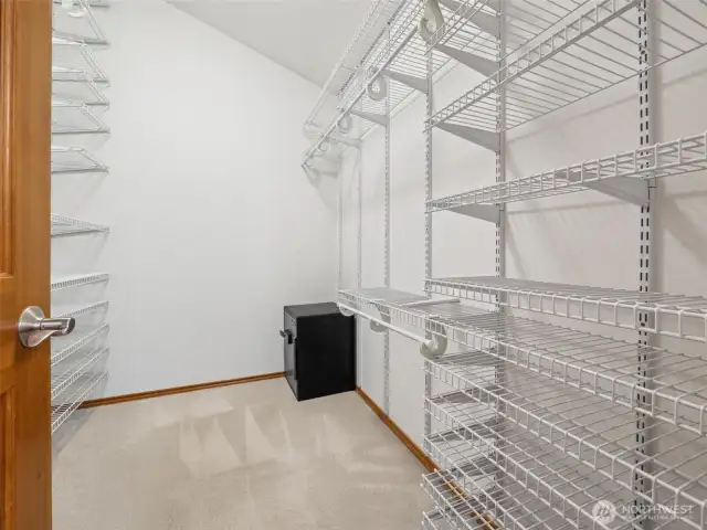 Primary Walk-in Closet with Shelving
