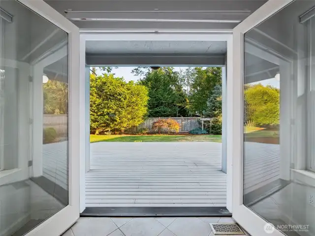 French Doors to the Deck