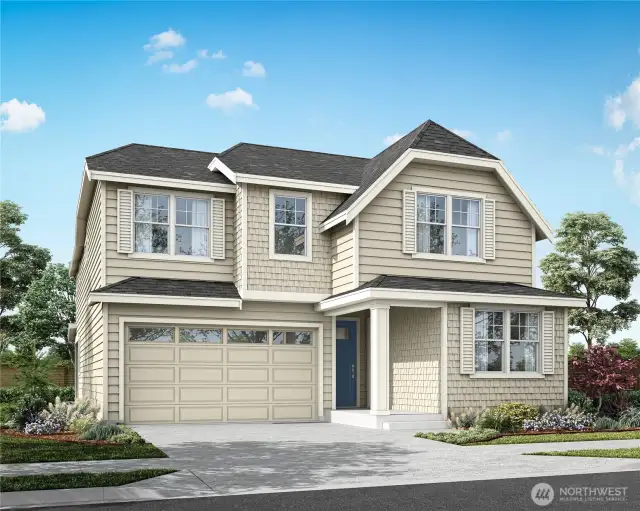 Rendering of Hawk Plan Elevation B