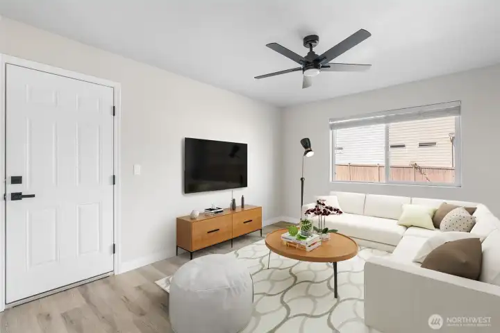Virtually Staged Bonus Room/Den