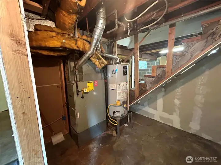 Gas furnace & hot water