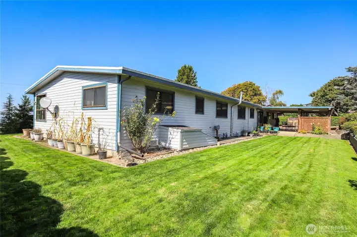 WALK IN BASEMENT / CRAWL SPACE  Access from rear yard, door with stairs.