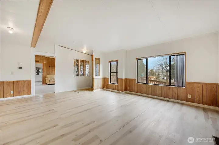 Another view of the living room without the virtual staging.