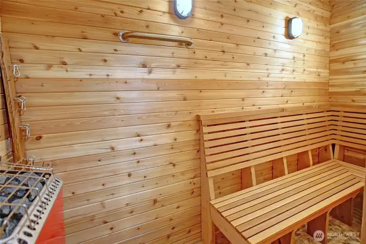 Enjoy spa-like living with a beautifully crafted in-home sauna