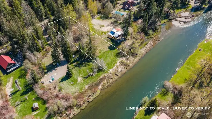 Aerial view of this amazing parcel.