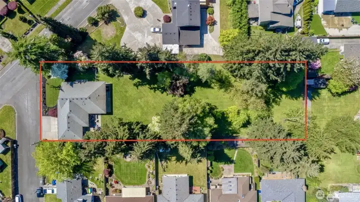 Huge .75 acre lot