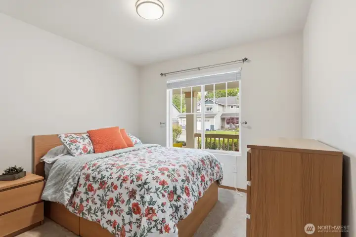 Secondary Bedroom 2 with New Paint & Carpet