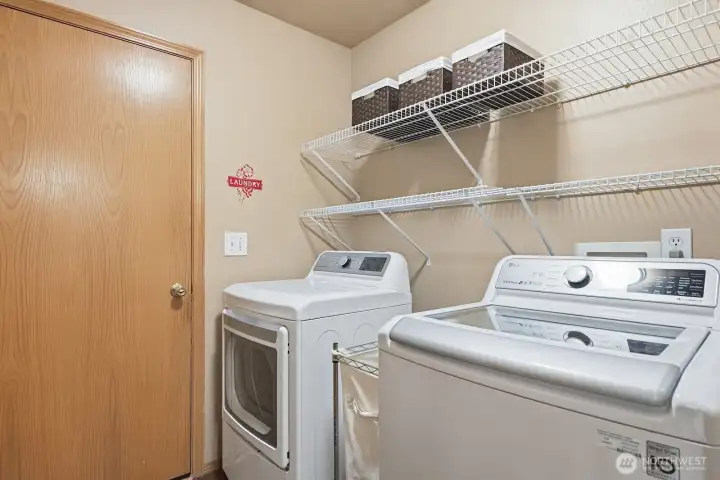 Washer and Dryer remain with the home