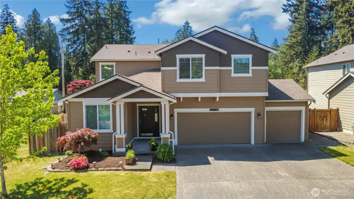 This is a beautiful home that backs to a greenbelt for privacy.  To the left of the fence is a lot that the HOA maintains for open space.  No one will build next to you.  You will have one of the most private lots in the culd-de-sac!
