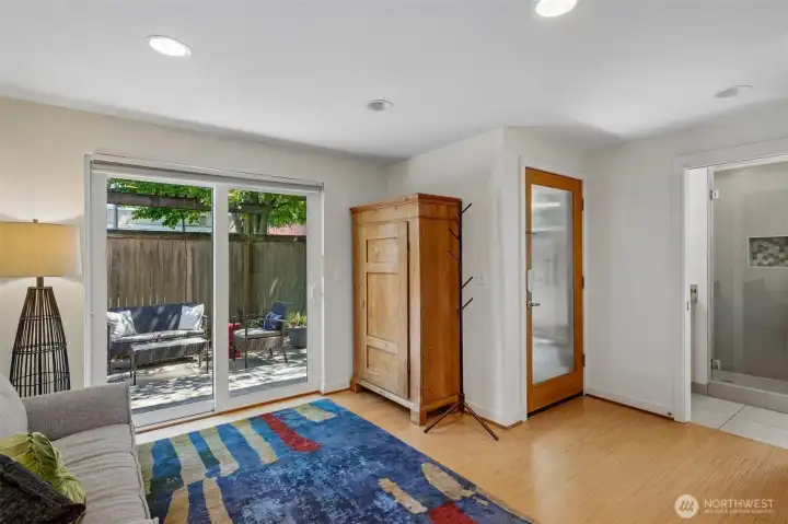 Ground level flex space Ground level flex space