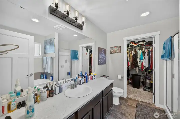 Primary bath with double vanity Primary bath with double vanity