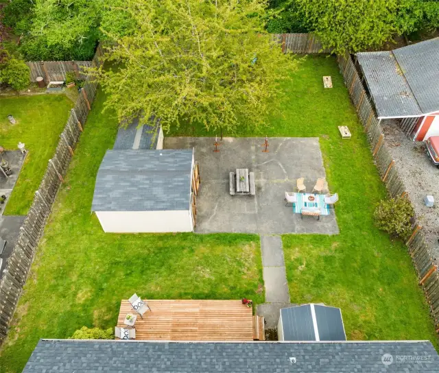Love the drone shots -- this is one large backyard!