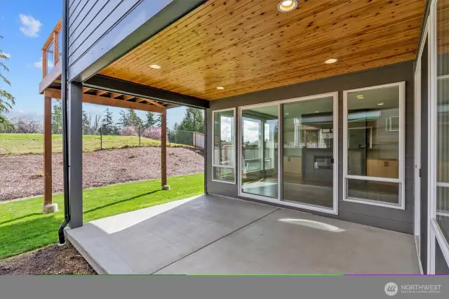 Rear Covered Back Patio