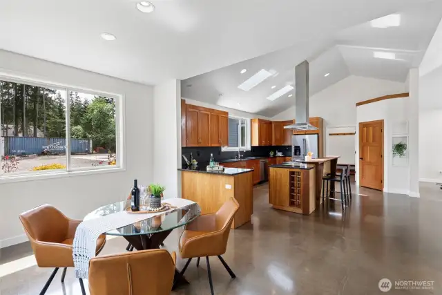 Dining area off kitchen.