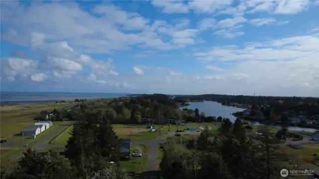 Looking South, Airfield on the left, North Bay Park center