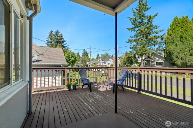 Meet me on the porch for morning coffee, or a sunset drink!