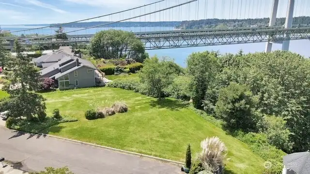 The triangle shaped land is the buildable lot. The triangle shaped land is the buildable lot.