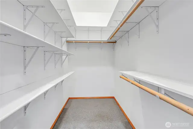 Walk-in closet.