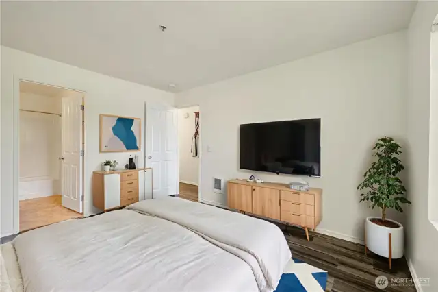 Primary Bedroom "virtually staged"
