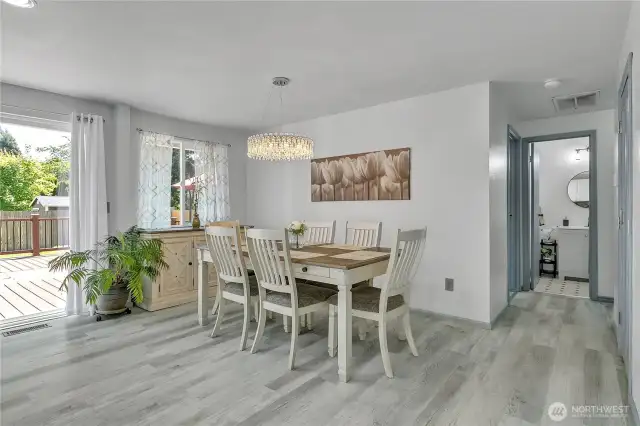 Dining Room with LVP flooring