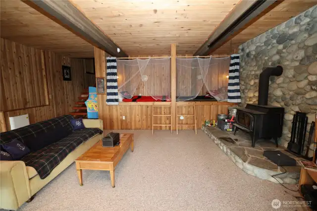 Lower level flex room with space for everyone