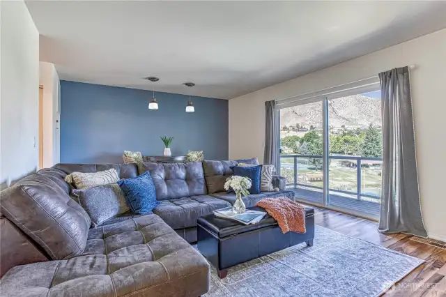 living room & dining area