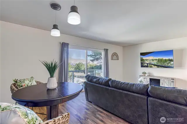 living room & dining area