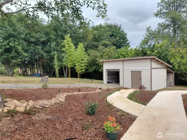 Detached garage with seperate room