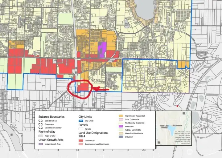 City Zoning Commercial land