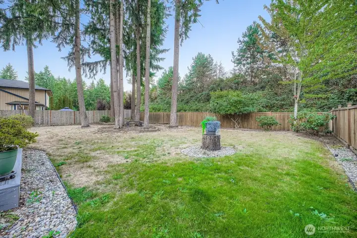 Large fully fenced back yard
