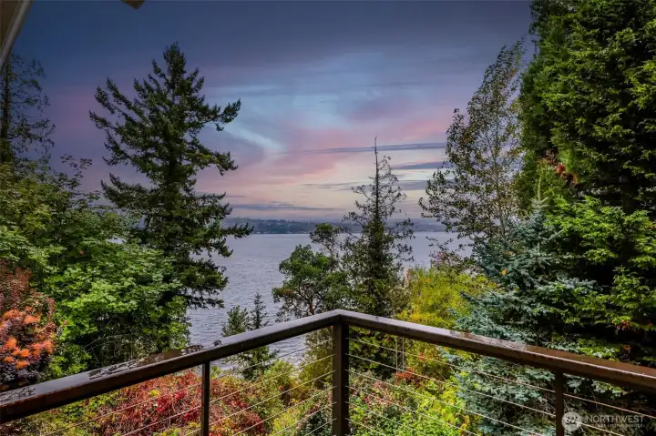 View from the master bedroom spacious deck!