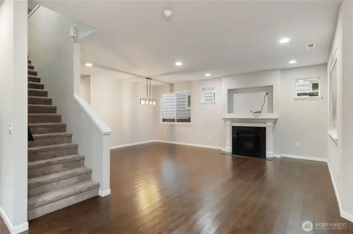 Living Room with gas fireplace