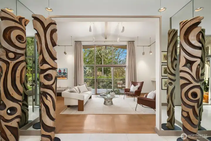 Open the doors to luxurious, light-filled breadth: signature terrazzo floors and soaring walls of glass.