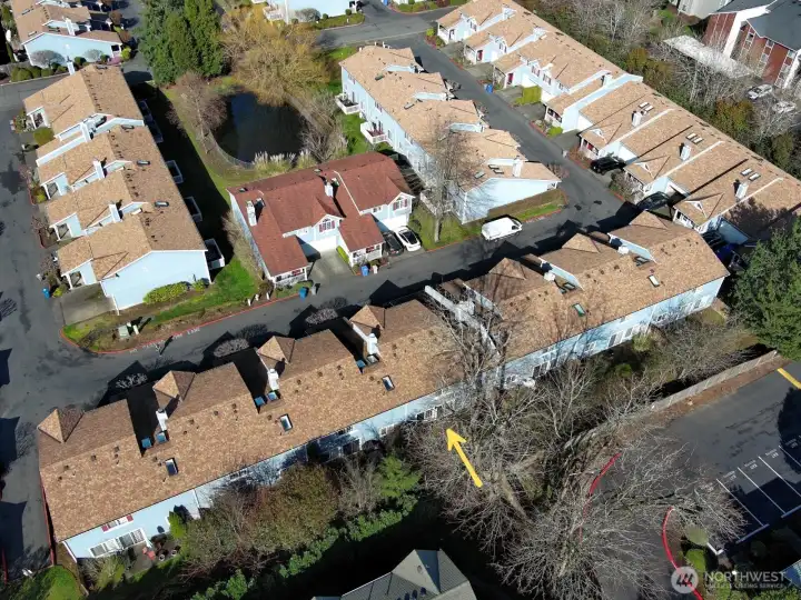 Only a handful of townhomes in this complex enjoy a private back patio and yard.