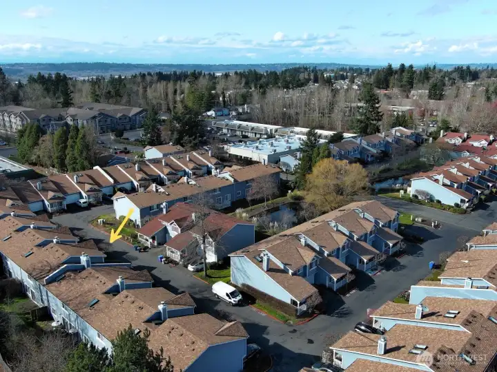 Its a smaller townhome community featuring  a total of just 70 units.