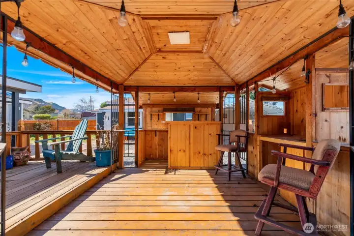 Pergola great for summer time gatherings