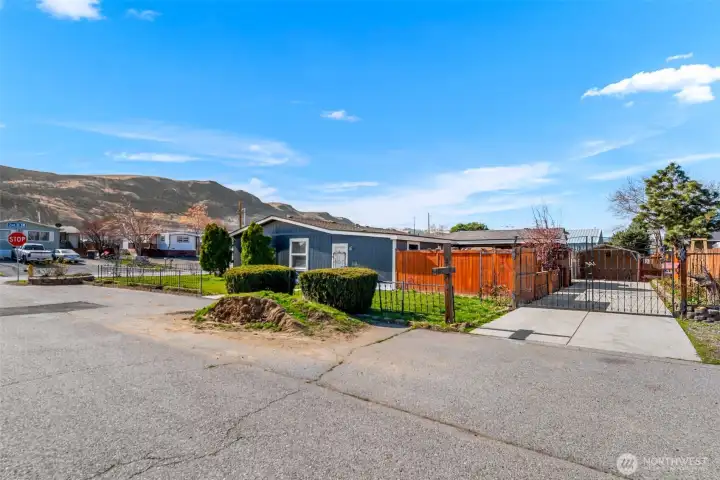 gated driveway for parking