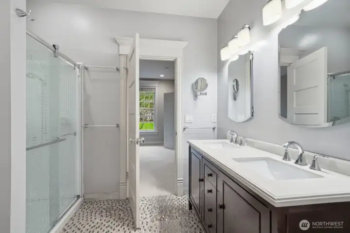 Jack & Jill bathroom.