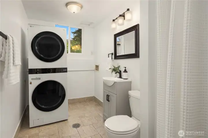 Utility Room w/ 3/4 Bath Downstairs Utility Room w/ 3/4 Bath Downstairs