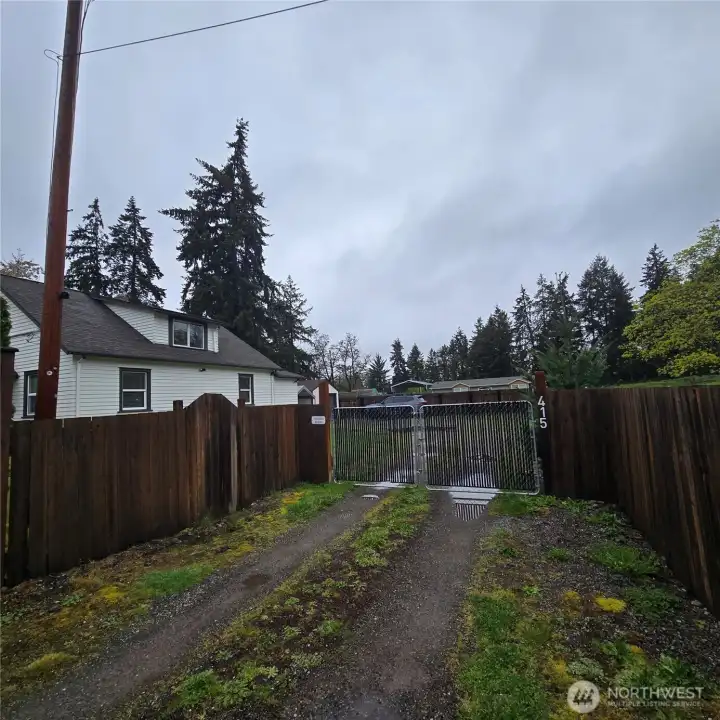 Heading upto the privacy gate.